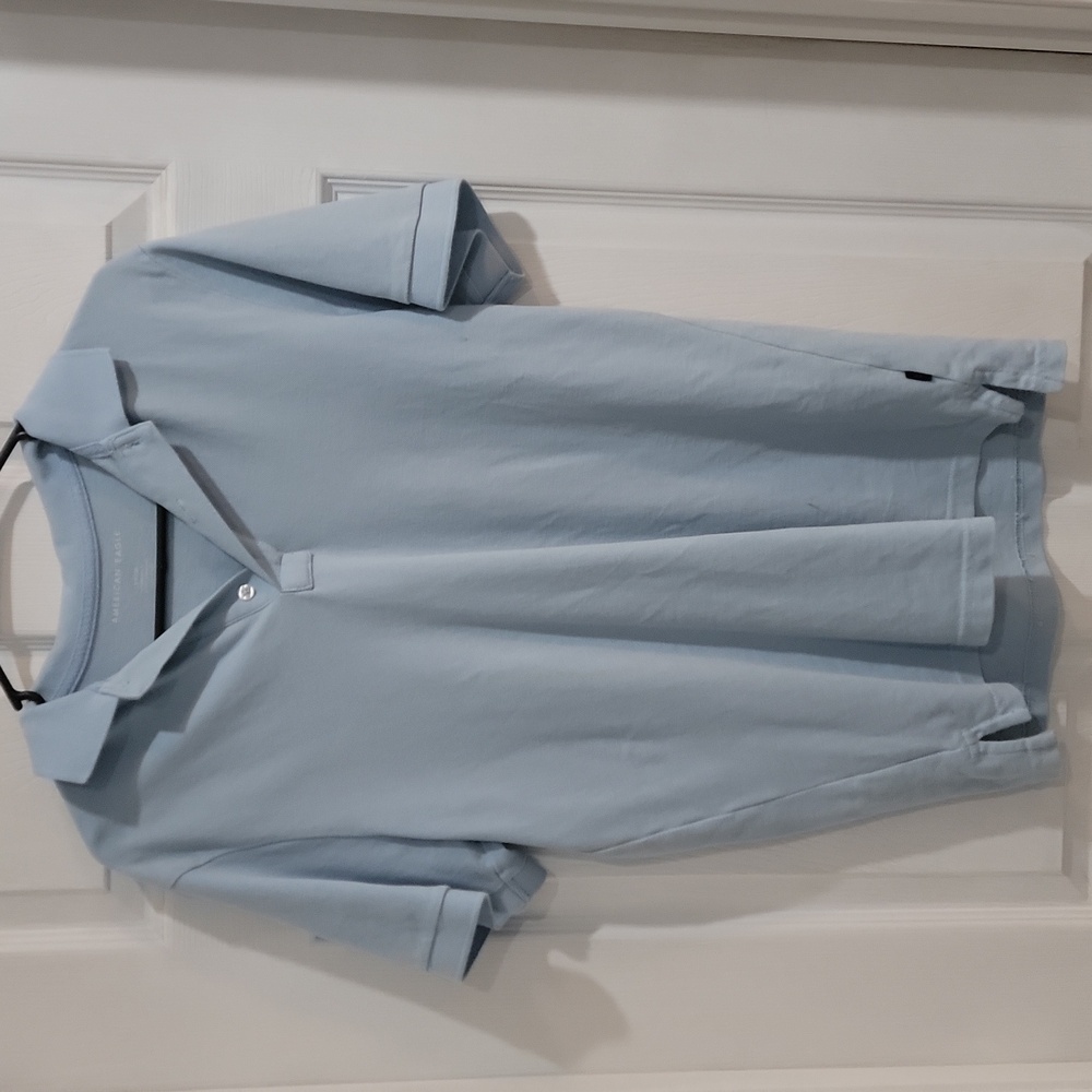 American Eagle Blue Standard fit polo